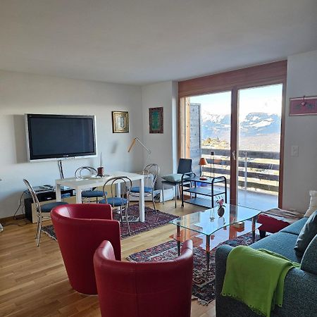 Appartement Meuble A Louer A Nax Exterior foto